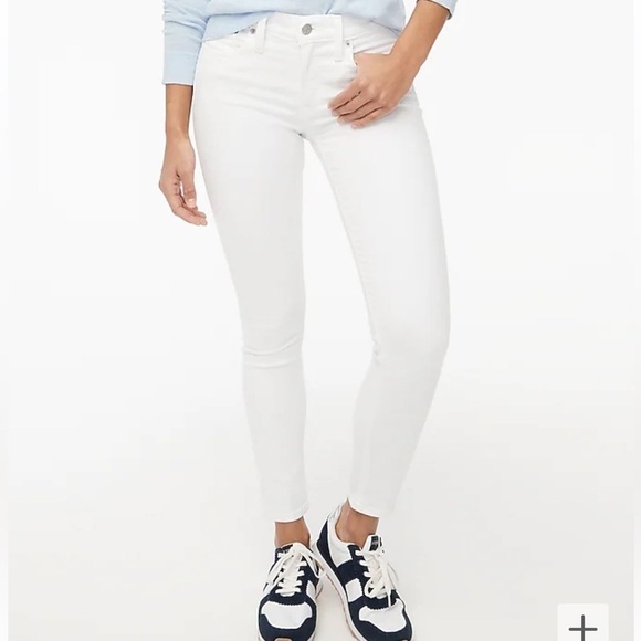 J Crew Factory 8"-rise white skinny jean in signature stretch size 31 NWT AW377 - Picture 1 of 11